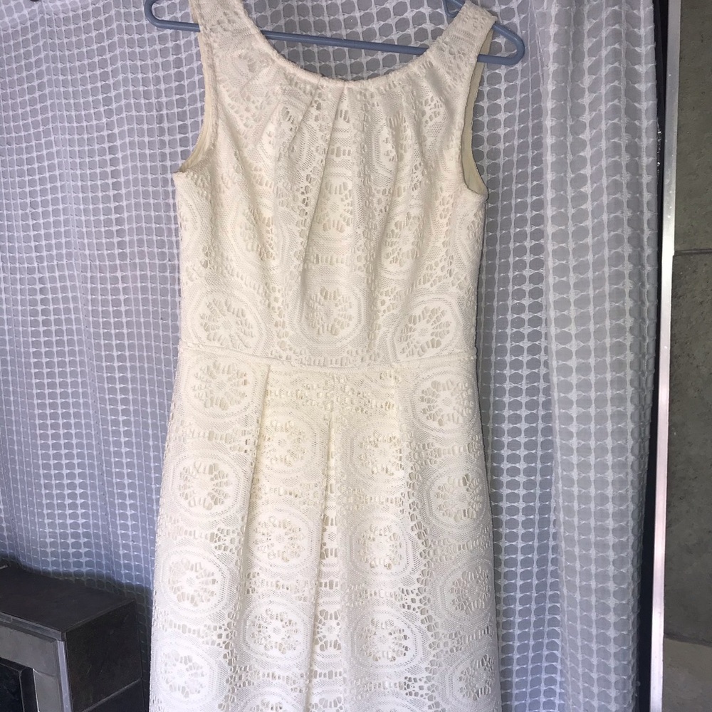 White lace tank dress